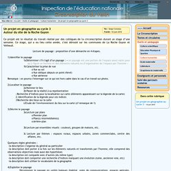 Circonscription du Vexin - Inspection de l'éducation nationale du Val-d'Oise - Un projet en géographie au cycle 3