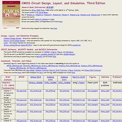 CMOS Circuit Design, Layout, and Simulation - Iceweasel