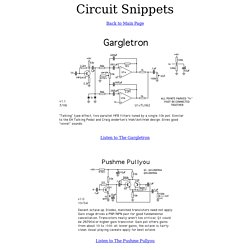 Circuit Snippets