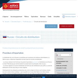 Circuits de distribution - Russie