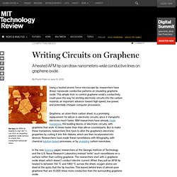 Writing Circuits on Graphene