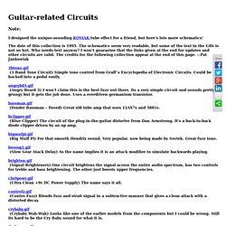 Guitar Circuits and Schematics: Fuzzi, Amps and other Effects
