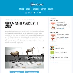Circular Content Carousel with jQuery