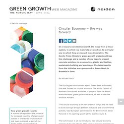 Circular Economy – the way forward