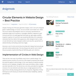 Circular Elements in Website Design - Best Practice