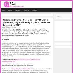 Circulating Tumor Cell Market 2021 Global Overview, Regional Analysis, Size, Share And Forecast To 2027