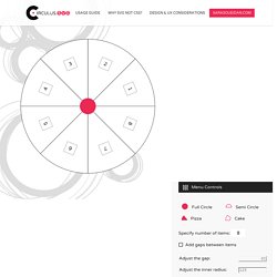CIRCULUS.SVG: The SVG Circular Menu Generator