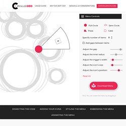 CIRCULUS.SVG — The SVG Circular Menu Generator