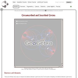 Geometry - Circumscribed and Inscribed Circles
