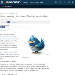 Technolog - How to easily circumvent Twitter's censorship