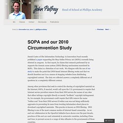 John Palfrey » Blog Archive » SOPA and our 2010 Circumvention Study