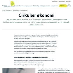 Cirkulær økonomi - Danmarks Naturfredningsforening