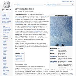 Cirrocumulus cloud
