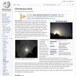 Cirrostratus cloud