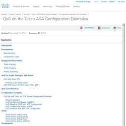 QoS on the Cisco ASA Configuration Examples - Cisco