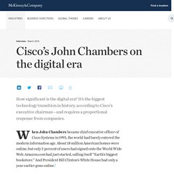 Cisco’s John Chambers on the digital era