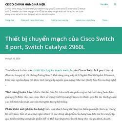 Thiết bị chuyển mạch của Cisco Switch 8 port, Switch Catalyst 2960L