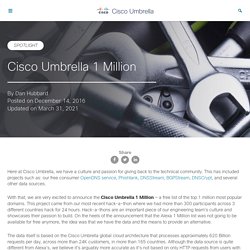 The Cisco Umbrella 1 Million top domains - Cisco Umbrella