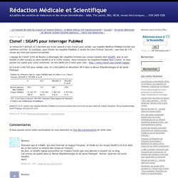 Cismef : SIGAPS pour interroger PubMed