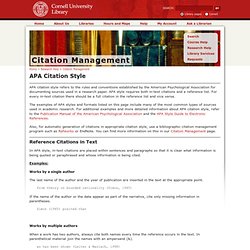 Uni APA citation style
