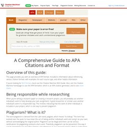 Easy to Use APA Citation Generator & APA Format Guide