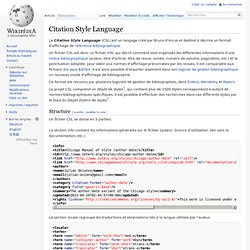 Citation Style Language