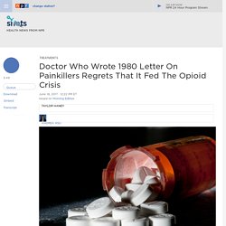 Sloppy Citations of 1980 Letter Led To Opioid Epidemic, Researchers Say : Shots - Health News