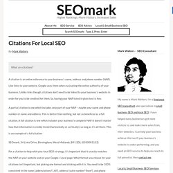 Citations For Local SEO