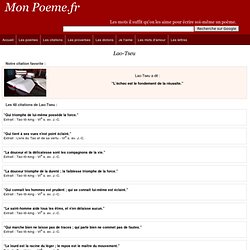 Citations de Lao-Tseu -