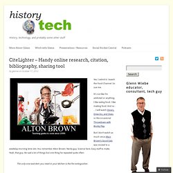 CiteLighter – Handy online research, citation, bibliography, sharing tool