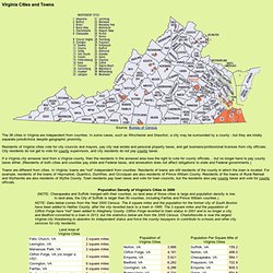 Cities and Towns: Geography of Virginia