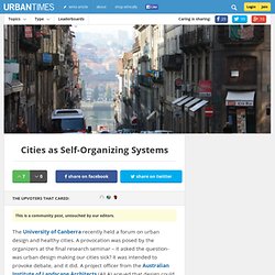 Cities as Self-Organizing Systems
