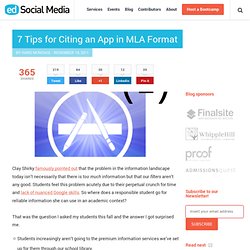 7 Tips for Citing an App in MLA Format 