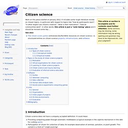 Citizen science