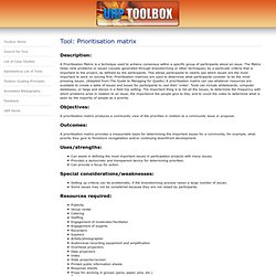 Citizen Science Toolbox - Tool Details