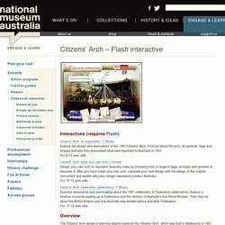 Citizens' Arch – Flash interactive