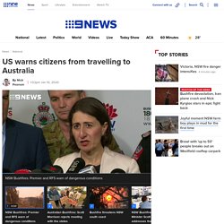 US warns citizens from travelling to Australia
