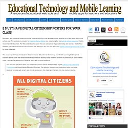 2 Must Have Digital Citizenship Posters for Your Class
