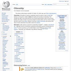 Citizenship