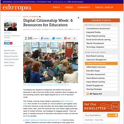 Digital Citizenship Week: 6 Resources for Educators