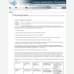 histoire-géographie-citoyenneté - l'échelle descriptive globale