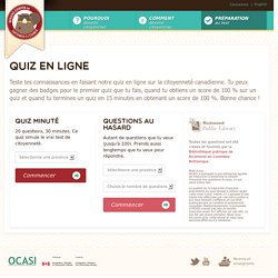 Quiz en ligne sur la citoyenneté canadienne - devienscitoyen.ca