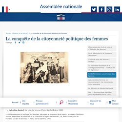 La conquête de la citoyenneté politique des femmes - Histoire - Le suffrage universel