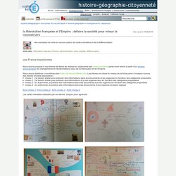 histoire-géographie-citoyenneté - la Révolution française et l'Empire ; défaire la société pour mieux la reconstruire