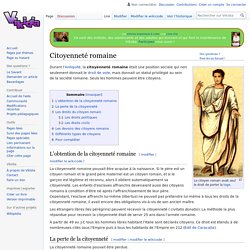 Citoyenneté romaine