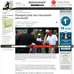 Passeport pour une citoyenneté universelle