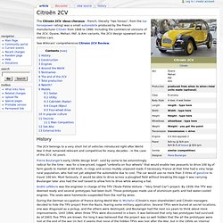 Citroën 2CV - Wikicars