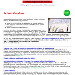 City Farmer: School Gardens