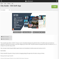 City Guide - iOS Swift App - Mobile
