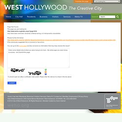 City of West Hollywood : Job Classification, Salary and Compensation Info